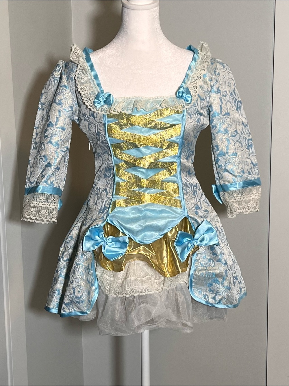 2000’s Rubie's Blue and Gold Lady Versailles Dress